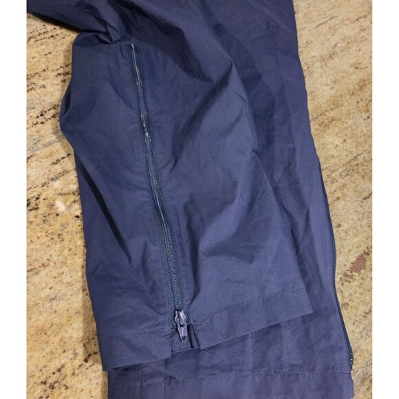 Vtg Eddie Bauer Gore Tex Windbreaker Pants Mens M Blue Drawstring Zip Ankle - Picture 8 of 16